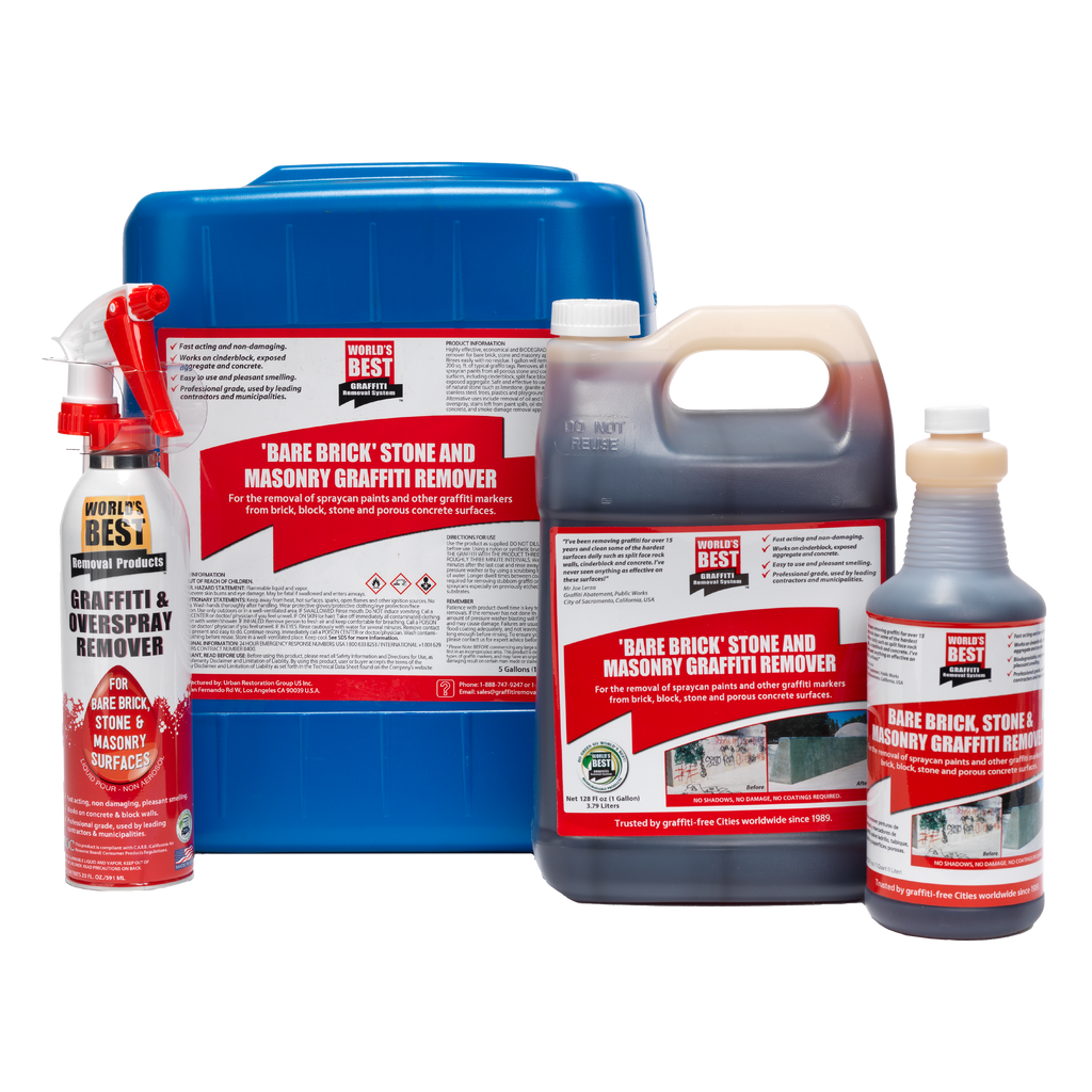 World's Best Bare Brick Stone and Masonry Graffiti Remover Pack Shot