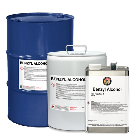 Chemical Solvent benzyl alcohol in a Range of Sizes