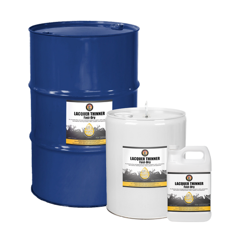 Chemical Solvent Lacquer Thinner Fast Dry  in a range of sizes