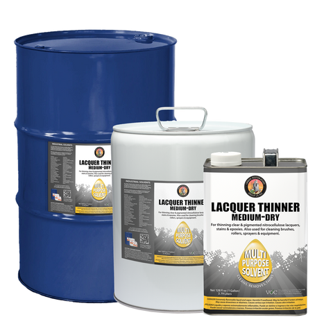 Chemical Solvent Lacquer Thinner Medium Dry in a range of sizes