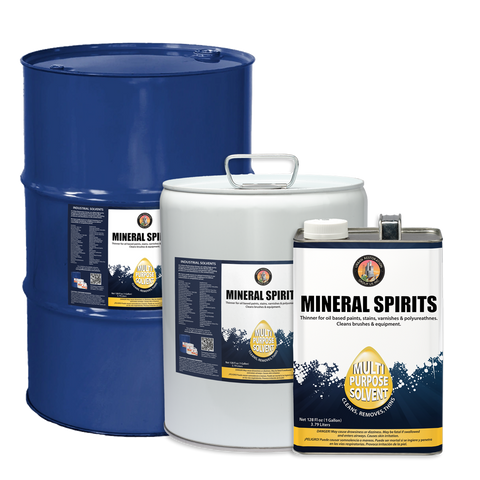 Chemical Solvent mineral spirits in a Range of Sizes